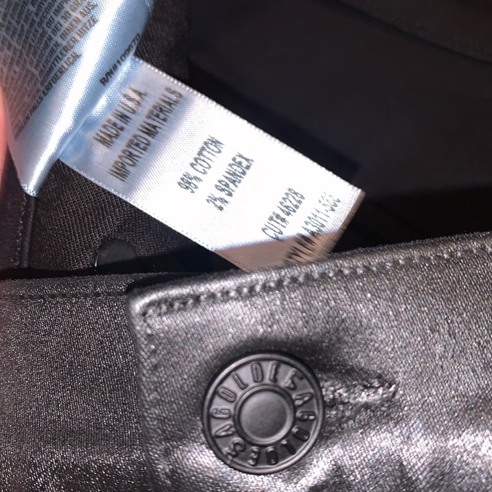 AGOLDE | Black Leatherette Skirt Size 28 - Picture 3 of 5